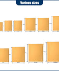 Various sizes of padded envelopes, featuring 25 Pack Kraft Bubble Mailers 9.5x13.5 Inch Large Padded Self Seal Shipping Envelopes.