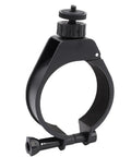 Adjustable Guiding Scope For Telescopes With Stable Platform And Solid Tube Support, showing a stable mounting clamp.