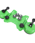WALFRONT Dual Suction Cup Hole Saw Kit 6-50mm For Tile Ceramic Glass Marble Granite Drill Bits That Stick Firmly And Prevent Slipping For Smooth, Precise Professional DIY Home Renovation Jobs Today. Green dual suction guide with adjustable rollers for tile drilling