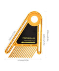 Heavy Duty Table Saw Featherboard Keeps Boards Locked Tight Without The Sweat Features A Smart Plastic Frame And Dual Slide Block Design for precise wood cuts.