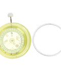 Premium Watch Movement Replacement Part Kit with 2813 mechanical movement and metal ring, visible components for repair.