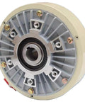 Single Axis Magnetic Powder Brake With Dual Axis Clutch And Hollow Tension Control, PB-B2 12 Model, front view.