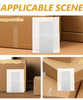 White EPE Foam Packing Bags 100 Pack for Shipping and Storage shown with boxes for transportation and daily storage