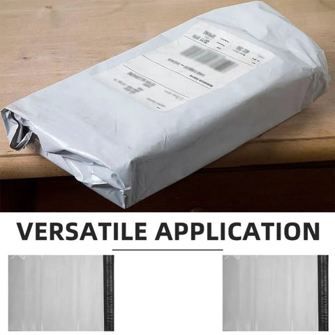 Waterproof Self Sealing PE Shipping Bags For Clothing And Shoes, 100 Pack Durable Mailer Envelopes on a table