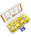 Prototyping Ready Safety Capacitor Kit Must Have For Electronics, 275VAC X2, 40 Piece Set with labeled case and 15mm pitch