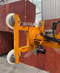 Heavy Duty Electric Glass Assembly Robot With Legit Automatic Vacuum Suction Cart And Built Tough Steel Lifter detail with suction wheels.