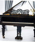 Heavy Duty Vintage Plate Casters With Dual Ball Bearings For Glide Like Butter Furniture Slides And Tough Workbench Hauls Quick Install on a grand piano