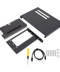 Badass Pcie 16X Expansion Dock External Gpu Enclosure For Thunderbolt 3 4 Devices with black aluminum frame and mounting accessories.