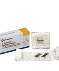 2-Inch Non-Adherent Pad On 2-Inch By 36-Inch Stretched Gauze Bandage, All-In-One Hema-Flex Bandage Compress Pack With Four Sterile Wound Dressings And Fastening Clips For Standalone First Aid