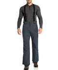 Man wearing 33,000ft Insulated Bibs For Men Snow Ski Pants Overalls For Winter Waterproof Windproof Snowboard Gear Seam Taped