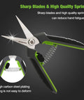 Two Pack Garden Pruning Shears With Sheath 6.5 Inch Small Hand Pruners Snips Clippers Spring Loaded Comfort Grip