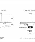 Technical drawing of Half Inch Shank Window Sash Jr Set Carbide Tip Heavy Duty Router Bits, detailing dimensions and parts.