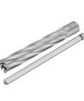 Heavy Hitter Tungsten Carbide Annular Cutter And Hole Saw 13/16 Inch By 4 Inch With Safety Pin For Magnetic Drill Press set with cutting edge details.