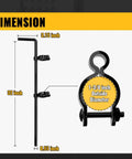 Dimensions diagram of Heavy Duty Gate Drop Rod for Chain Link Fences One And Three Eighths Inch OD Frame Black Powder Coated Drop Rod Pin Latch For Single Or Double Gates One Pack, showing 32 inch length and 1-3/8 inch outside diameter.