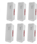 White Surface Mounted Fire Extinguisher Cabinet With Pull Panel 10 Pack Outdoor Weatherproof Lock Box displayed from various angles.