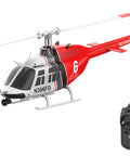 C138 RC Helicopter 2.4G 6CH 6-Axis Gyro Altitude Hold Ready To Fly RTF With 3D Roll for Newbies and Outdoor Fun, red design with controller