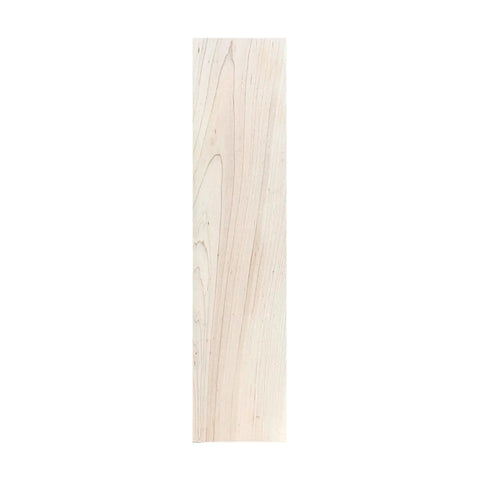 Top Shelf Solid Maple Board Unfinished Wood Plank Kiln Dried One Side Sanded with fine grain, ideal for laser engraving, 1/4 x 5.5 x 24 inch.