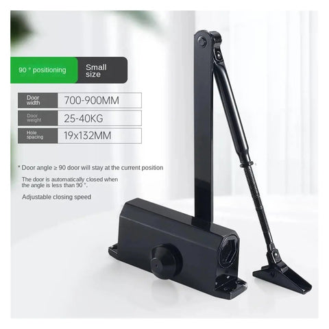 Heavy Duty Hydraulic Door Closer With Adjustable Speed For A Smooth Quiet Soft Close 25 Kg To 80 Kg Capacity 90-degree positioning