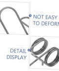 Beefy Heavy Duty Steel Torsion Spring Replacement Pack 2 Easy Install Seeding Parts For Farm Seeders And Corn Planters Wear Resistant High Strength Gear For Garden And Field Use, silver steel springs detail display