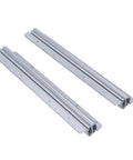 Undermount Heavy Duty Drawer Slide With Thickened Cold Rolled Steel For Stair Bottom Cabinets, 32 Inch Concealed Runner Glide, Built To Last Up To 120kg (264.6lb), Adjustable Length 800 To 1850mm, Ultra Durable High Cycle Rail, two gray rails