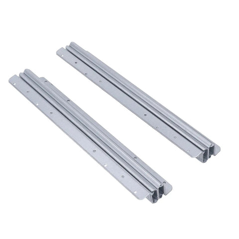 Undermount Heavy Duty Drawer Slide With Thickened Cold Rolled Steel For Stair Bottom Cabinets, 32 Inch Concealed Runner Glide, Built To Last Up To 120kg (264.6lb), Adjustable Length 800 To 1850mm, Ultra Durable High Cycle Rail, two gray rails