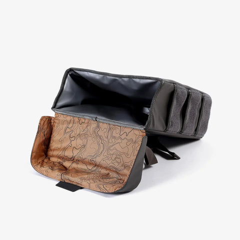 Trasher Vehicle Trash Can For Cars And Trucks, open view showing rugged modular utility bag with waterproof lining and magnetic closure