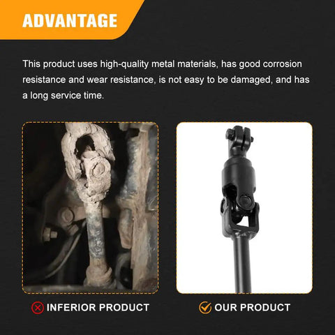 Comparison of inferior and premium Toyota Tundra and Sequoia steering column shaft assembly direct fit replacement 2007-2021.