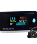 Premium Hella Precise DC Voltmeter And Current Gauge For Electric Car Chargers With HD Digital Readout showing voltage and current details.