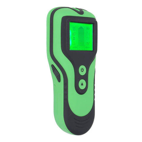 Luocute Stud Finder Wall Scanner, 5 Modes in green with display screen and buttons, designed for locating studs and pipes.