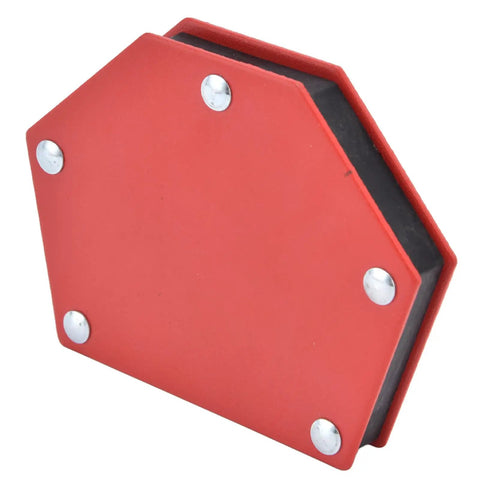 Heavy Duty Magnetic Welding Stand Tool With Powerful 22kg Grip For Precise Part Fixing, red alloy steel design.