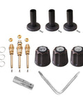 Three Handle Tub And Shower Trim Set For Gerber Faucets Oil Rubbed Bronze Heavy Duty Metal Construction components kit