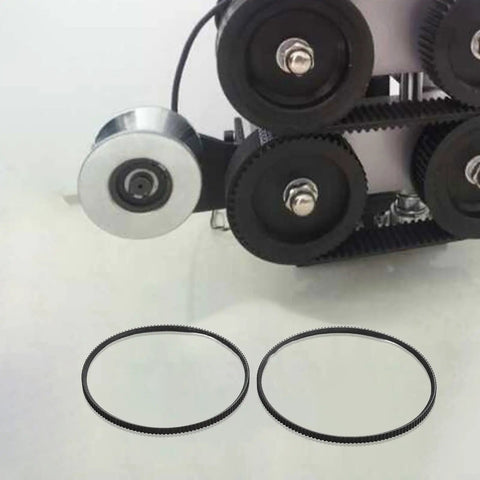 Set Of Two Premium Polyurethane Lathe Belts For Mini Metal Lathes Models 5M375 And 5M387 Featuring Dead On 21mm Bore Fit