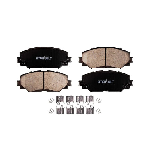 Front Ceramic Brake Pads And Rear Semi Metallic Brake Shoes Replacement Kit For 2008 2014 Scion xD And 2009 2019 Toyota Corolla