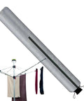 Rotating Washing Line Cover With Waterproof Zip Closure for All Season Outdoor Use and Easy No Fuss One Handed Setup installed on clothesline