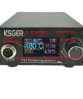 Front view of T12 Soldering Iron Station with OLED display showing 480C, aluminum alloy case, and temperature controls.