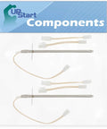 Solid As Rock Replacement Temperature Sensor For Oven And Range Compatible With Magic Chef 38HN42TVWEV in packaging with stainless steel probes.