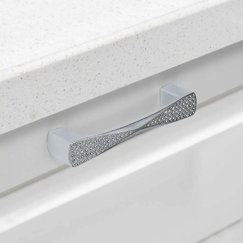 Two Pack Silver Cabinet Knobs 128mm Zinc Alloy Furniture Hardware For Cupboards Doors Wardrobes And Shoe Cabinets Smooth Edges