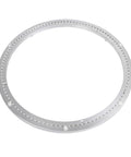 18-inch aluminum lazy Susan bearing ring with mounting holes, silver, 660 lb capacity