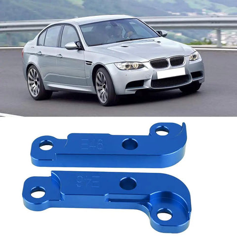 Drift Lock Adapter Kit For E46 M3 Boosts Front Steering Angle By 25 Percent For Wider Turns And More Control CNC Machined Blue Upgrade