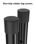 Close-up of non-slip rubber leg covers for Table Leg Extenders For Folding Tables Adjustable Metal Risers For Bent And Straight Legs