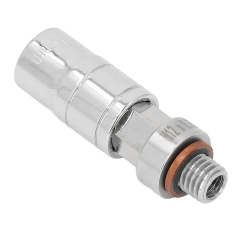 Top Notch FtVogues Oil Drain Plug Kit For 304 Stainless Steel M12x1.75 Self Tapping Thread Repair Fixing Damaged Oil Pan Threads Easily By Pro Mechanics And DIY Car Enthusiasts Today, threaded plug close-up