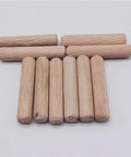 Pro Grade Heavy Duty Wooden Dowel Pin Kit 900 Pcs Doweling Jig Set, hardwood fluted dowels in 6mm and 10mm sizes for furniture making.