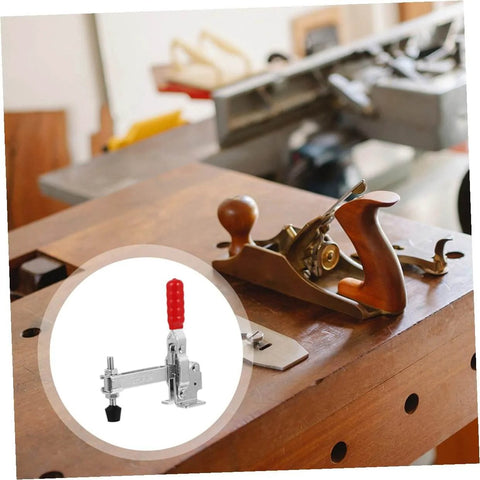 Heavy Duty Welding Toggle Clamps Pair With Rubber Tips Iron Fixed Workshop Hold Downs For Woodworking Jigs And Welding Fixtures