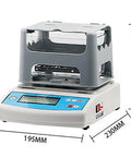 Next Level Electronic Density Meter And Digital Hydrostatic Scale For Quicker Material Checks With Dead On Gram Readings And Heavy Duty Build Up To Three Hundred, showing LCD display and gray housing.