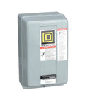 Industrial motor starter type S for three-phase motors 18 Amp NEMA 1 enclosure with Square D branding, heavy-duty industrial control equipment.