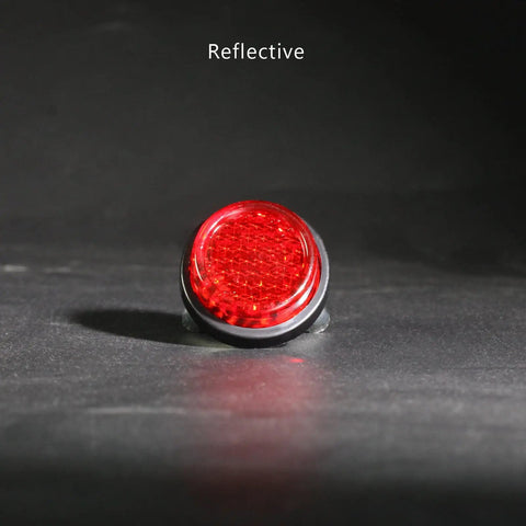 Red Reflector Motorcycle License Plate Bolts And Nuts Kit All In One Heavy Duty Hardware, red mini reflector with textured surface