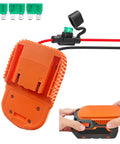 DIY Adapter for Ridgid 18V Hyper Battery Dock Power Connector for RC Cars, Trucks and eBikes with fuse and 14AW wire terminals