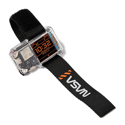 Artemis DIY Smartwatch Kit For Kids And Teens 9 Plus Learn Coding Electronics And Wearable Tech Hands On STEM Gift Build Your Own Wearable Gadget Fun Project For Curious Makers, clear case with black strap