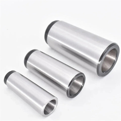 Solid Morse Taper Reducing Sleeve For Drill Chuck Holder With 45# Steel Build designed to clamp various taper shank bits, sizes shown.