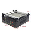 Infrared Preheater Soldering Station 605W Lead Free BGA Rework Tool With Digital Display Desoldering PCB Repair 120x120mm Heating Plate